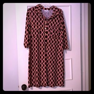 Women’s XL Jude Connally black red ivory dress